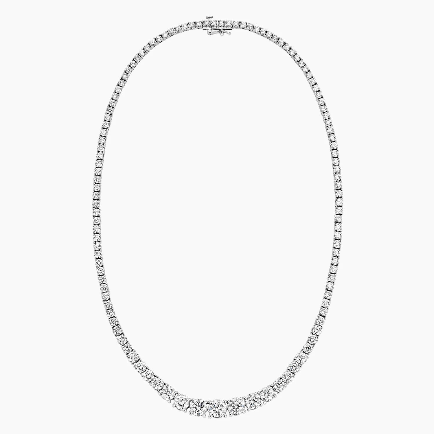 Kraliyet Işıltısı Model 22.00 karat Yuvarlak Kesim Laboratuvar Pırlanta Kolye 18K - Bold Diamonds
