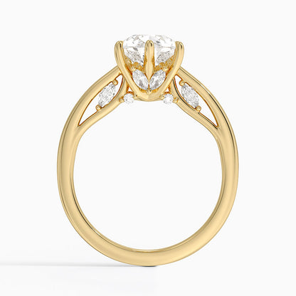 2.30 Damla Kesim Hidden Halo Tasarım Tektaş Laboratuvar Pırlanta Yüzük - Dalara