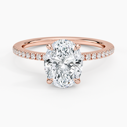 1.60 Carat Princess Halo Design Solitaire Lab Diamond Ring 18K - Florina 