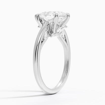 2.30 Damla Kesim Hidden Halo Tasarım Tektaş Laboratuvar Pırlanta Yüzük - Dalara