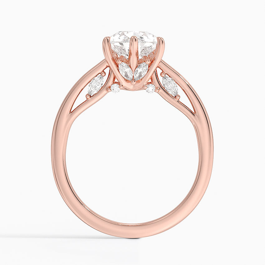 2.30 Damla Kesim Hidden Halo Tasarım Tektaş Laboratuvar Pırlanta Yüzük - Dalara