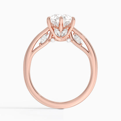 2.30 Damla Kesim Hidden Halo Tasarım Tektaş Laboratuvar Pırlanta Yüzük - Dalara