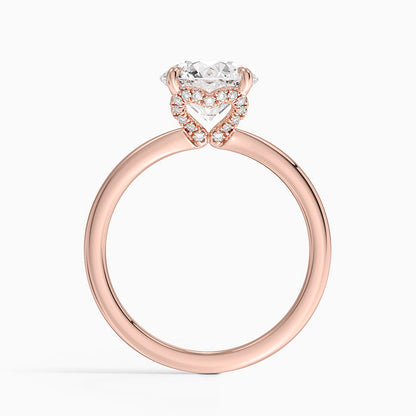 2.15 Hidden Halo Tasarım Tektaş Laboratuvar Pırlanta Yüzük - Vilora