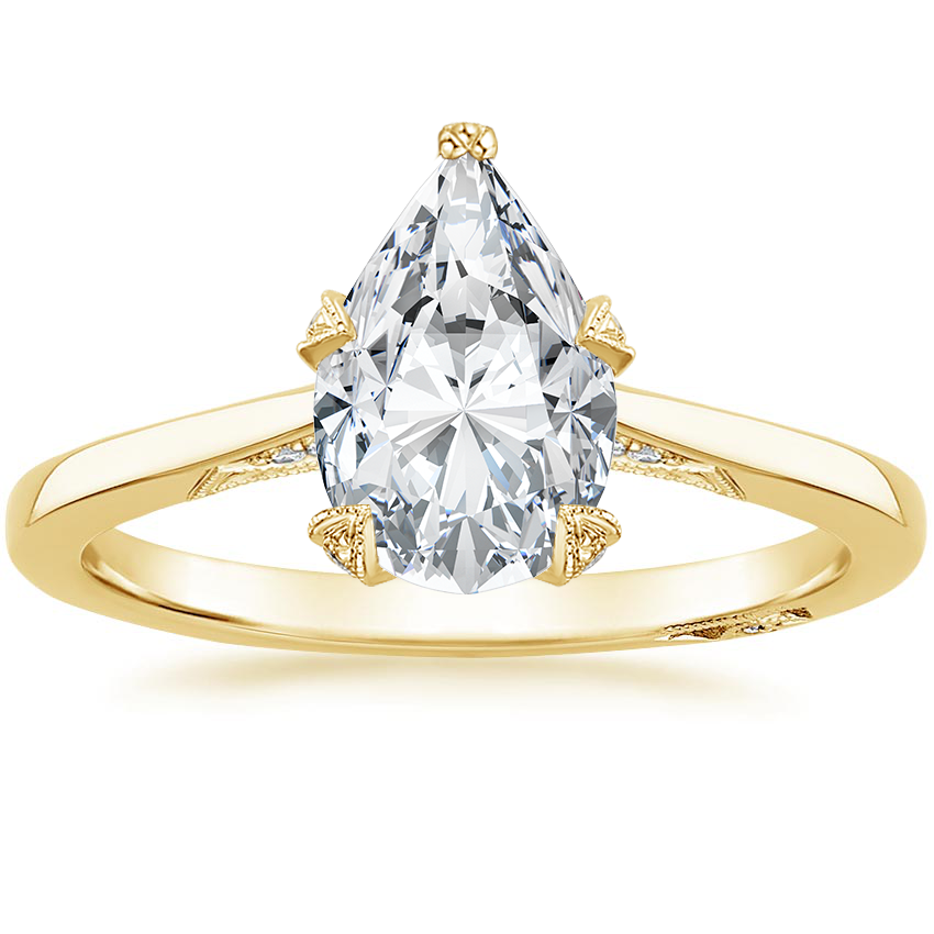 2.25 Damla Kesim Hidden Halo Tasarım Tektaş Laboratuvar Pırlanta Yüzük - Telara