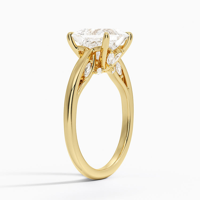 2.30 Princess Kesim Hidden Halo Tasarım Tektaş Laboratuvar Pırlanta Yüzük - Dalara