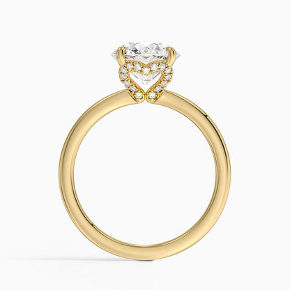 2.15 Hidden Halo Tasarım Tektaş Laboratuvar Pırlanta Yüzük - Vilora