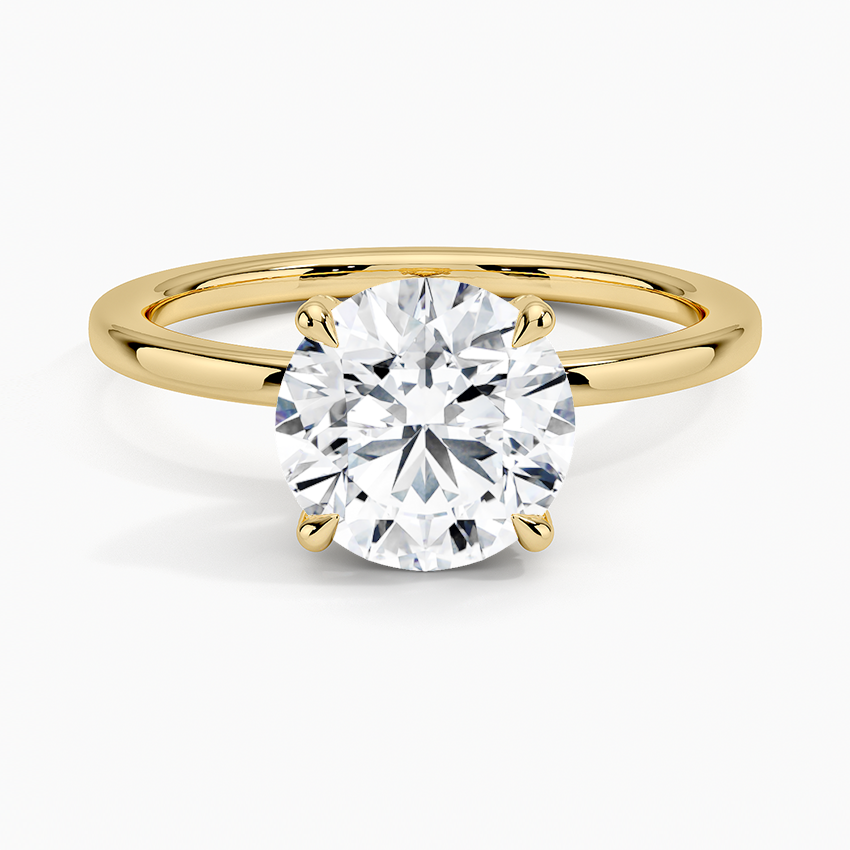 1.60 Carat Princess Halo Design Solitaire Lab Diamond Ring 18K - Florina 