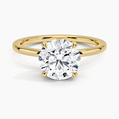 1.60 Carat Princess Halo Design Solitaire Lab Diamond Ring 18K - Florina 
