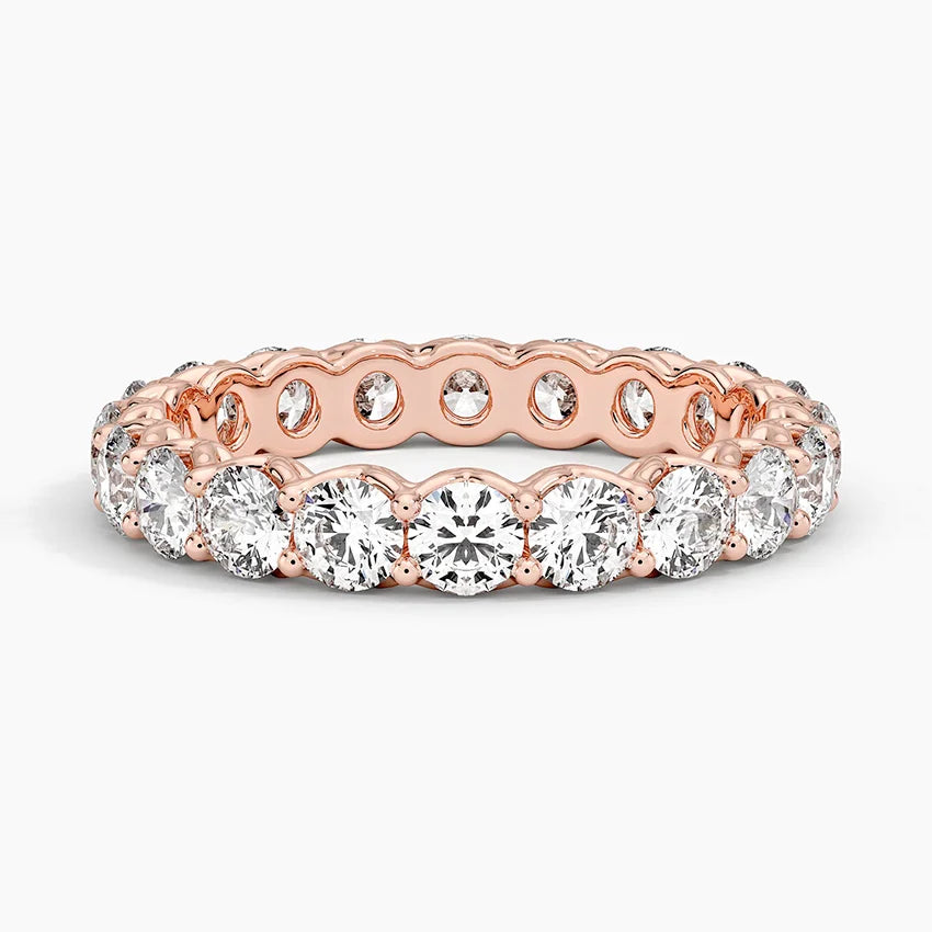 Tam Tur 2,00 Karat Yuvarlak Kesim Laboratuvar Pırlanta Yüzük 18K - Bold Diamonds