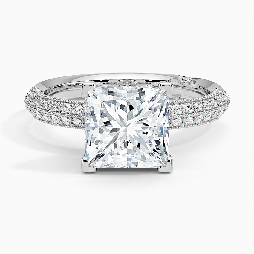 2.50 Prenses Kesim Yarım Tur Tasarım Tektaş Laboratuvar Pırlanta Yüzük - Selara