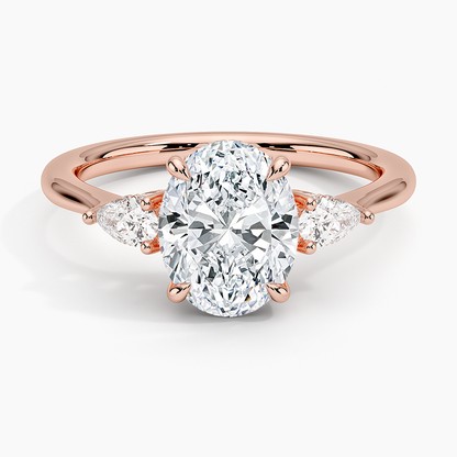 1.60 Carat Princess Halo Design Solitaire Lab Diamond Ring 18K - Florina 