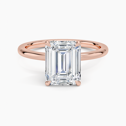 1.60 Carat Princess Halo Design Solitaire Lab Diamond Ring 18K - Florina 