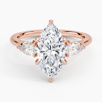 1.60 Carat Princess Halo Design Solitaire Lab Diamond Ring 18K - Florina 