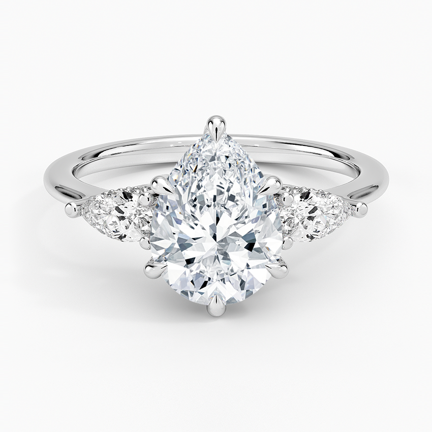 2.50 Damla Kesim Hidden Halo Tasarım Tektaş Laboratuvar Pırlanta Yüzük - Nilora