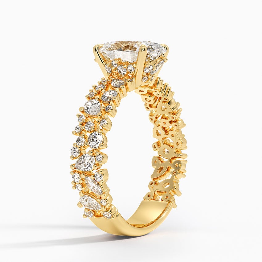 3.00 Karat Oval Kesim Özel Tasarım Tektaş Laboratuvar Pırlanta Yüzük - Cannes