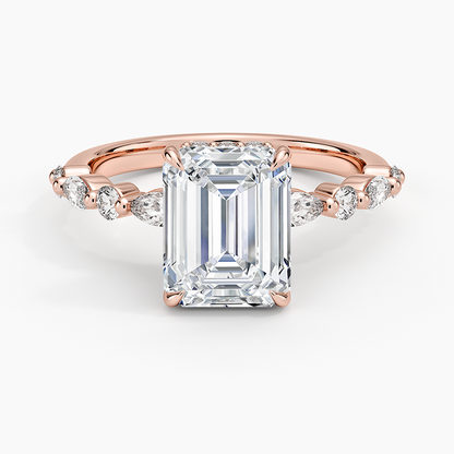 1.60 Carat Princess Halo Design Solitaire Lab Diamond Ring 18K - Florina 