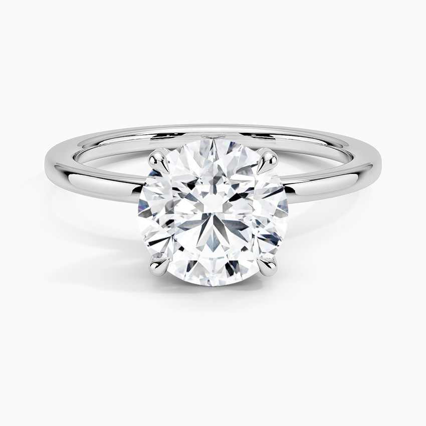 1.60 Carat Princess Halo Design Solitaire Lab Diamond Ring 18K - Florina 