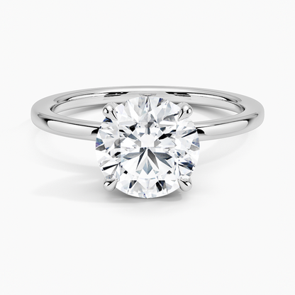 1.60 Carat Princess Halo Design Solitaire Lab Diamond Ring 18K - Florina 