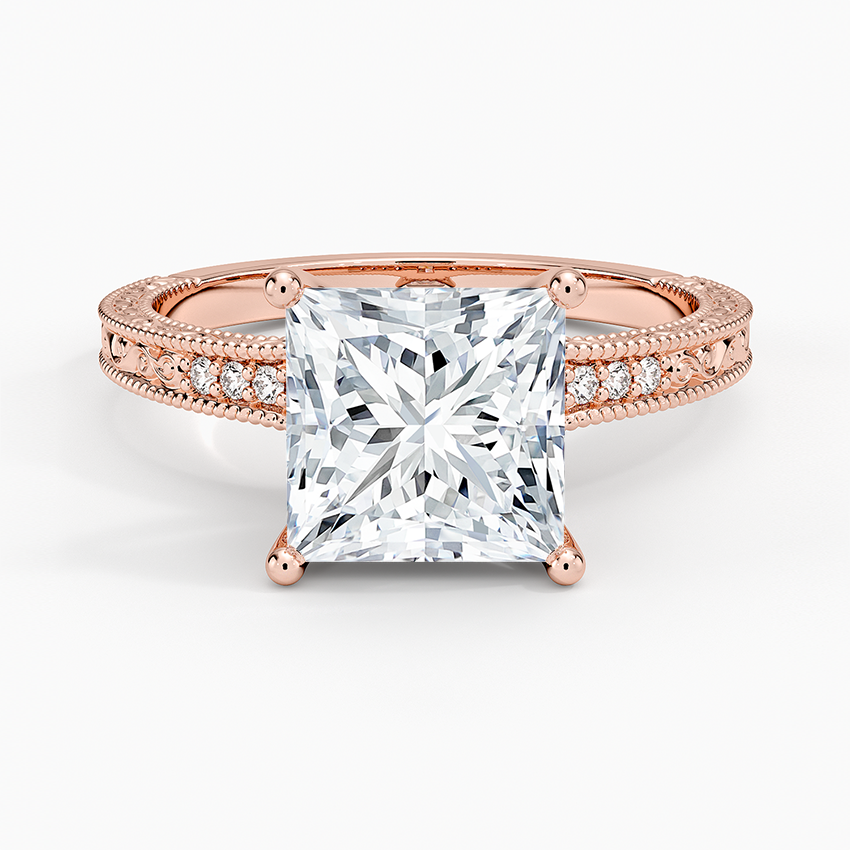 2.15 Prenses Kesim Hidden Halo Tasarım Tektaş Laboratuvar Pırlanta Yüzük - Silora