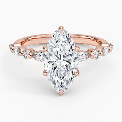 1.60 Carat Princess Halo Design Solitaire Lab Diamond Ring 18K - Florina 
