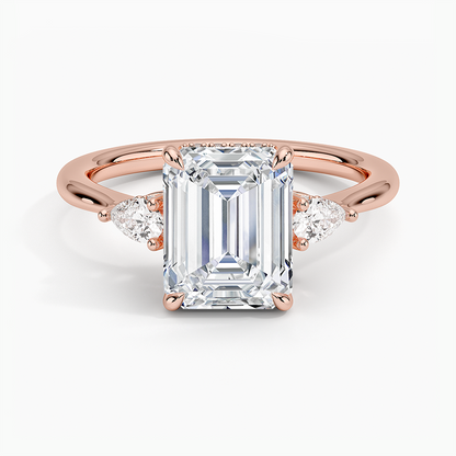 1.60 Carat Princess Halo Design Solitaire Lab Diamond Ring 18K - Florina 