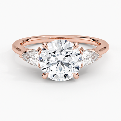1.60 Carat Princess Halo Design Solitaire Lab Diamond Ring 18K - Florina 