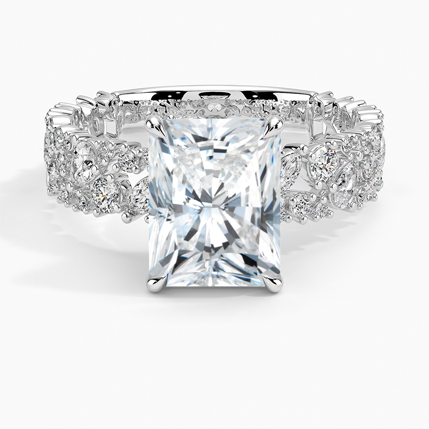 3.00 Radiant Kesim Özel Tasarım Tektaş Laboratuvar Pırlanta Yüzük - Aylora