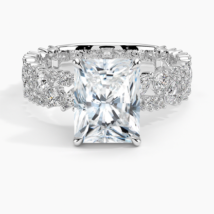 3.00 Radiant Kesim Özel Tasarım Tektaş Laboratuvar Pırlanta Yüzük - Aylora