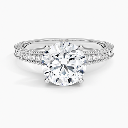 2.15 Hidden Halo Tasarım Tektaş Laboratuvar Pırlanta Yüzük - Silora