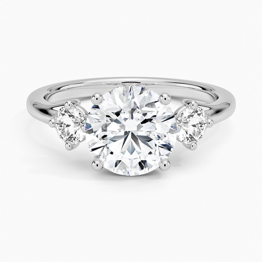 1.60 Carat Princess Halo Design Solitaire Lab Diamond Ring 18K - Florina 