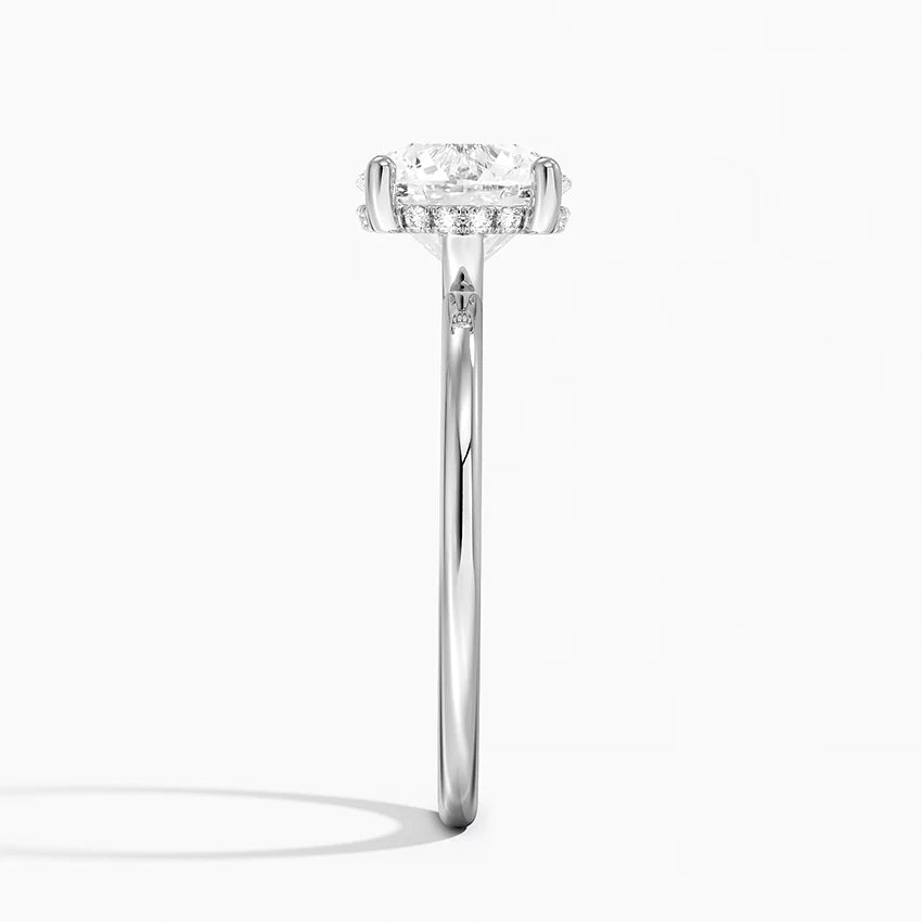 2.10 Hidden Halo Tasarım Tektaş Laboratuvar Pırlanta Yüzük - Melara