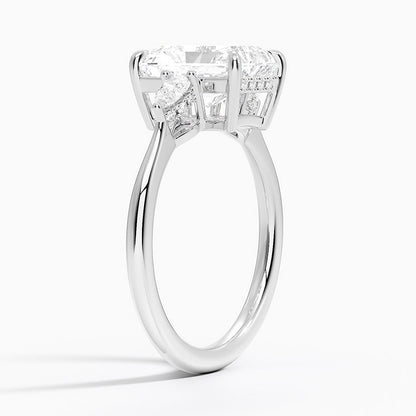 1.60 Carat Princess Halo Design Solitaire Lab Diamond Ring 18K - Florina 