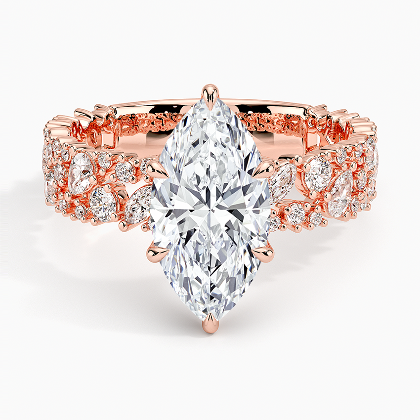 3.00 Karat Marquise Kesim Özel Tasarım Tektaş Laboratuvar Pırlanta Yüzük - Cannes