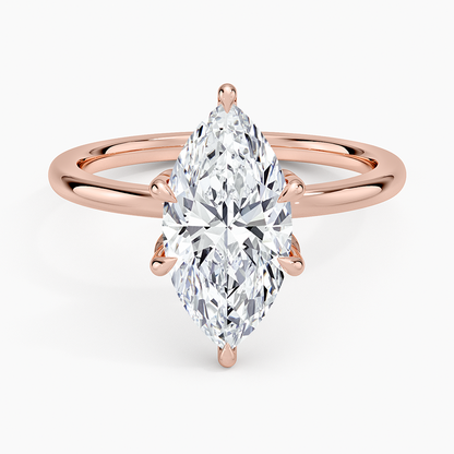 1.60 Carat Princess Halo Design Solitaire Lab Diamond Ring 18K - Florina 