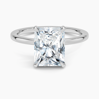 1.60 Carat Princess Halo Design Solitaire Lab Diamond Ring 18K - Florina 