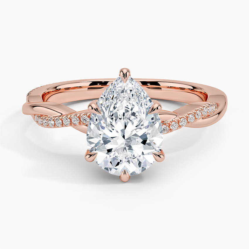 1.60 Carat Princess Halo Design Solitaire Lab Diamond Ring 18K - Florina 