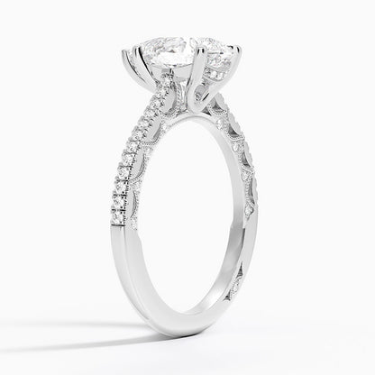 2.50 Damla Kesim Halo Tasarım Tektaş Laboratuvar Pırlanta Yüzük - Nilara