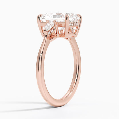 1.60 Carat Princess Halo Design Solitaire Lab Diamond Ring 18K - Florina 