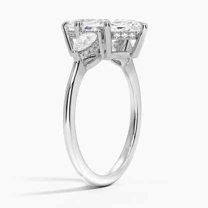 2.50 Marquise Kesim Hidden Halo Tasarım Tektaş Laboratuvar Pırlanta Yüzük - Nilora