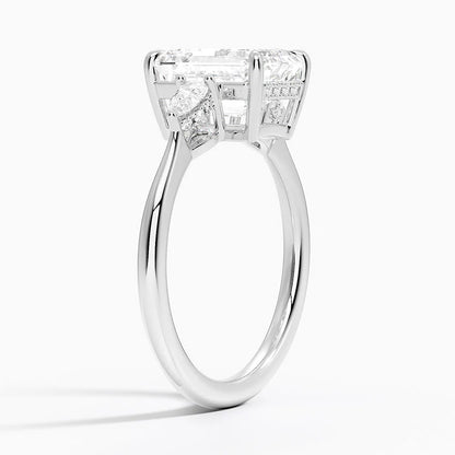 1.60 Carat Princess Halo Design Solitaire Lab Diamond Ring 18K - Florina 