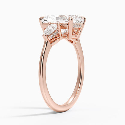 2.50 Radiant Kesim Hidden Halo Tasarım Tektaş Laboratuvar Pırlanta Yüzük - Nilora