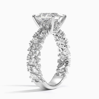 3.00 Prenses Kesim Özel Tasarım Tektaş Laboratuvar Pırlanta Yüzük - Aylora