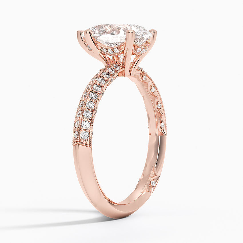 2.50 Damla Kesim Yarım Tur Tasarım Tektaş Laboratuvar Pırlanta Yüzük - Selara