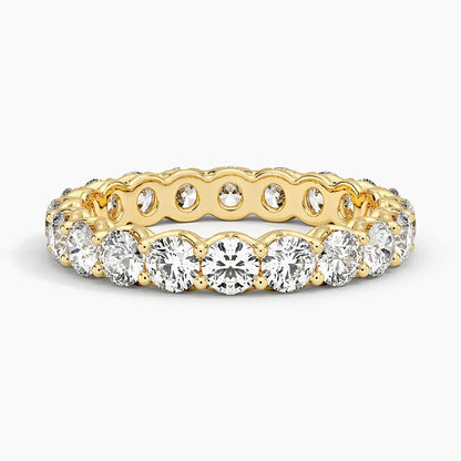 Tam Tur 2,00 Karat Yuvarlak Kesim Laboratuvar Pırlanta Yüzük 18K - Bold Diamonds