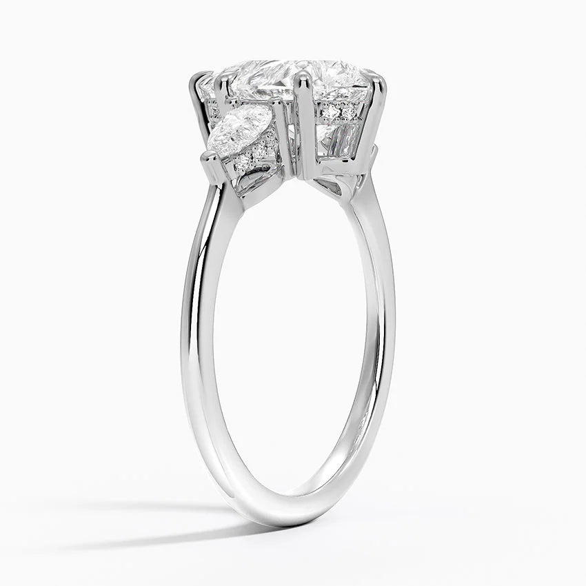 2.50 Damla Kesim Hidden Halo Tasarım Tektaş Laboratuvar Pırlanta Yüzük - Nilora