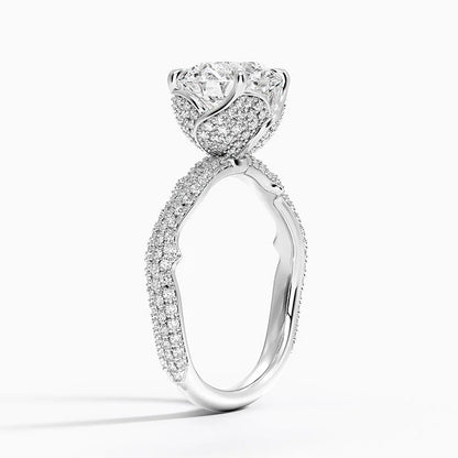 2.75 Hidden Halo Tasarım Tektaş Laboratuvar Pırlanta Yüzük - Filara