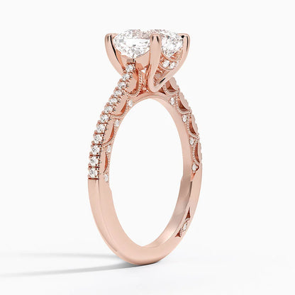 2.50 Cushion Kesim Halo Tasarım Tektaş Laboratuvar Pırlanta Yüzük - Nilara