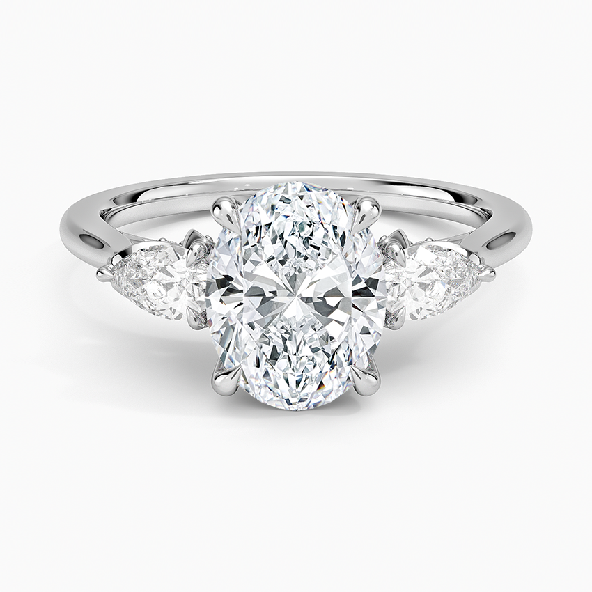 1.60 Carat Princess Halo Design Solitaire Lab Diamond Ring 18K - Florina 