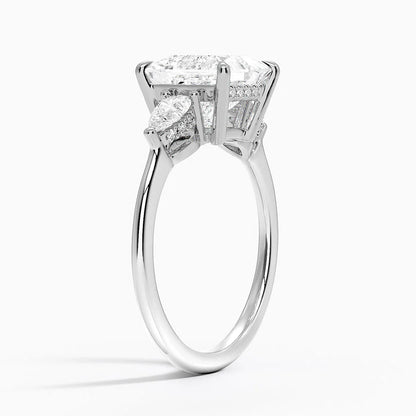 2.50 Prenses Kesim Hidden Halo Tasarım Tektaş Laboratuvar Pırlanta Yüzük - Nilora