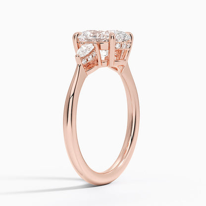 1.60 Carat Princess Halo Design Solitaire Lab Diamond Ring 18K - Florina 